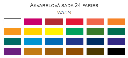 Sada akvarelových farieb Royal Langnickel 24ks 12ml